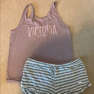 VS Sport Tank & VS Pink Sleep short duo 💘